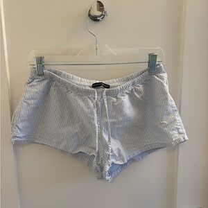 BRANDY MELVILLE linen pinstripe shorts